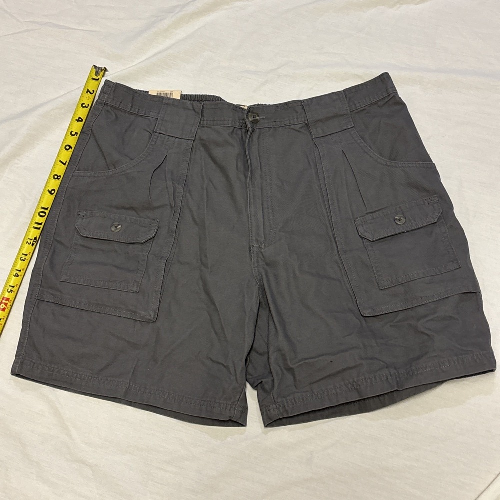 New With Tags RED HEAD Men 40 Gray 8 Pocket Cargo Shorts Durable Utility Outdoor